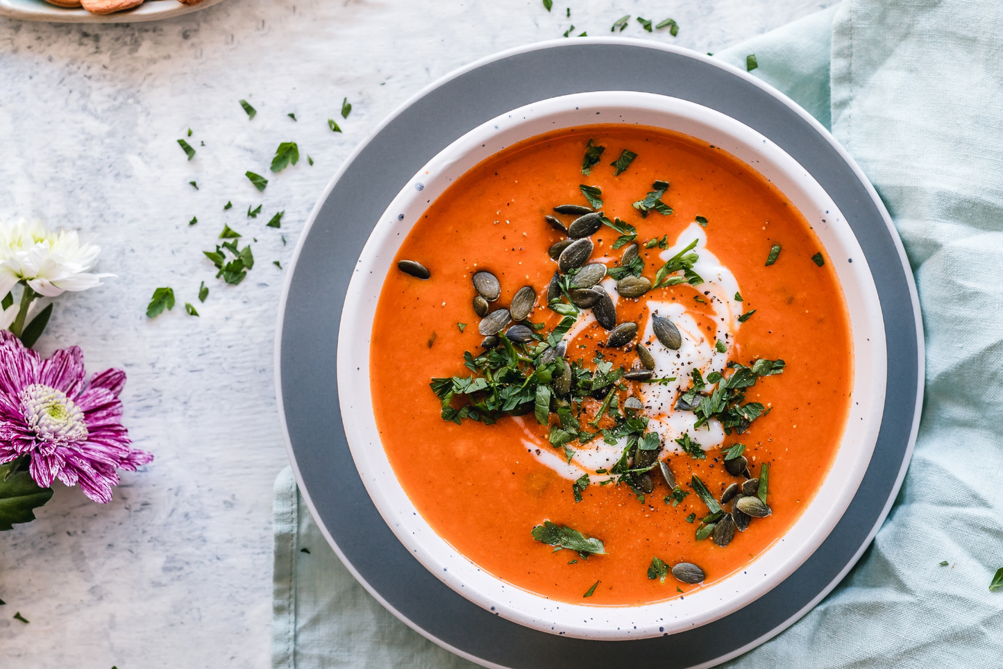 Pumpkin Ginger and Turmeric Soup